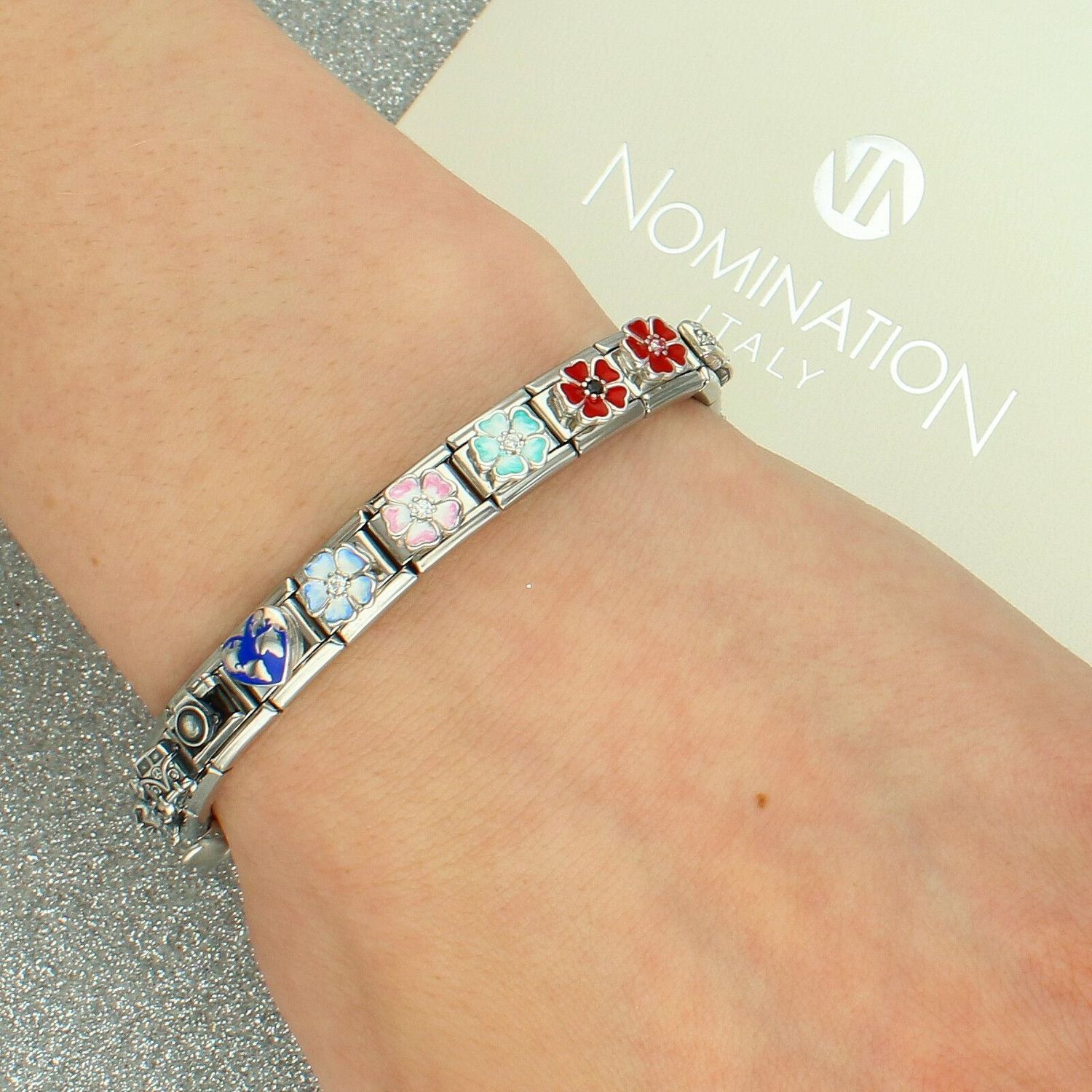 Charms NOMINATION Różowy pastelowy kwiatek Silver 925.jpg